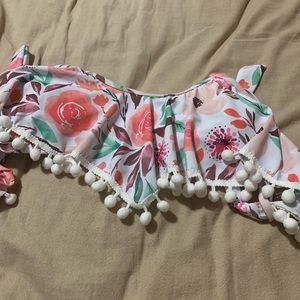 Flower bikini top
